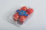 tomatoes packaging - plastic film on reel